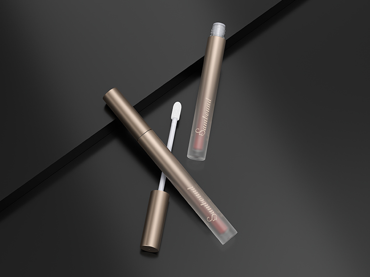 磨砂渐变空唇彩管注塑加工 磨砂渐变空唇彩管注塑加工