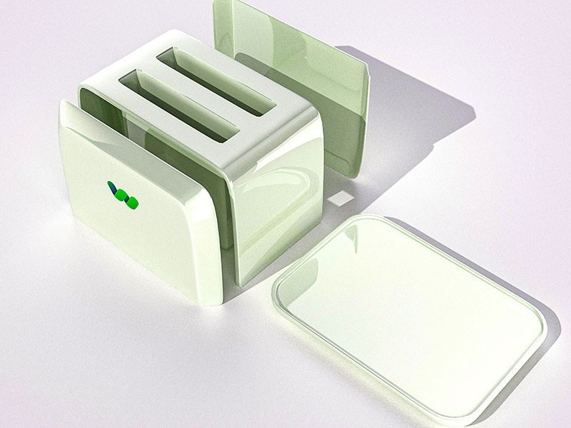 烤面包机外壳注塑成型 烤面包机外壳注塑成型